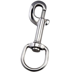 Mosqueton inox con anilla 90mm