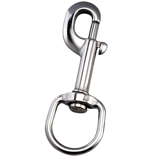 Mosqueton inox con anilla 90mm